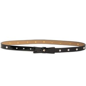 New KATE SPADE imitation pearl patent bow belt